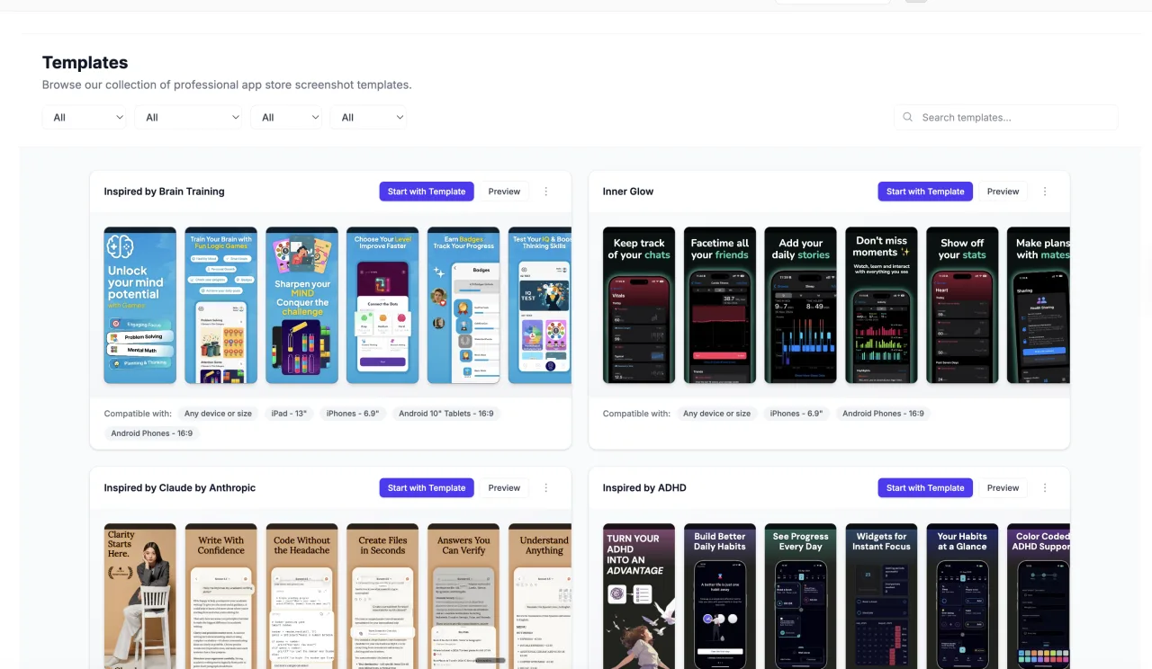 Screenshot Studio workspace preview in SmartLinks